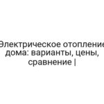 Электрическое отопление дома: варианты, цены, сравнение |